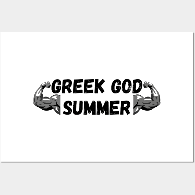 GREEK GOD SUMMER- gym Wall Art by Mia desiign